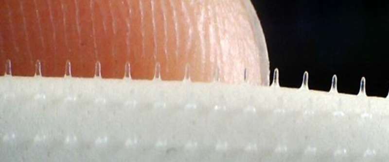 Vaccines through microneedle skin patches