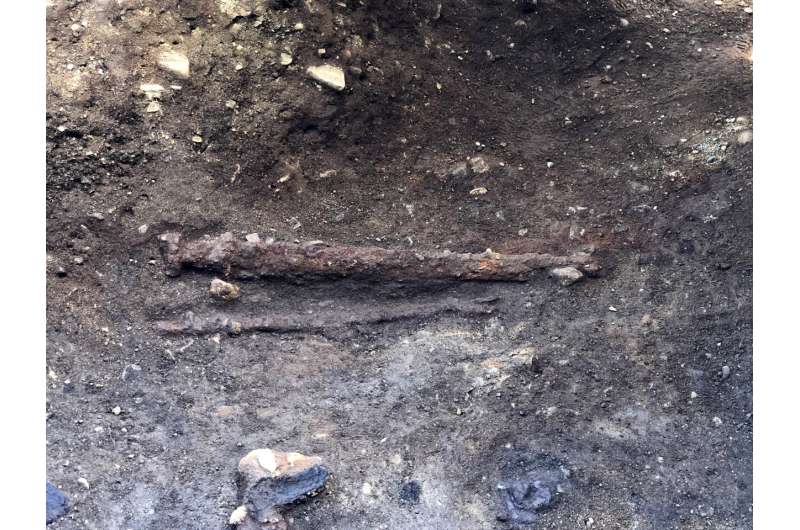 Viking sword found in grave in central Norway