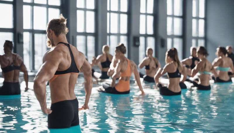 Water exercises as effective as gym workouts for preventing cardiovascular disease – new research