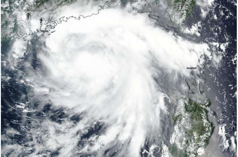 NASA-NOAA satellite snaps image of tropical storm Higos in South China Sea