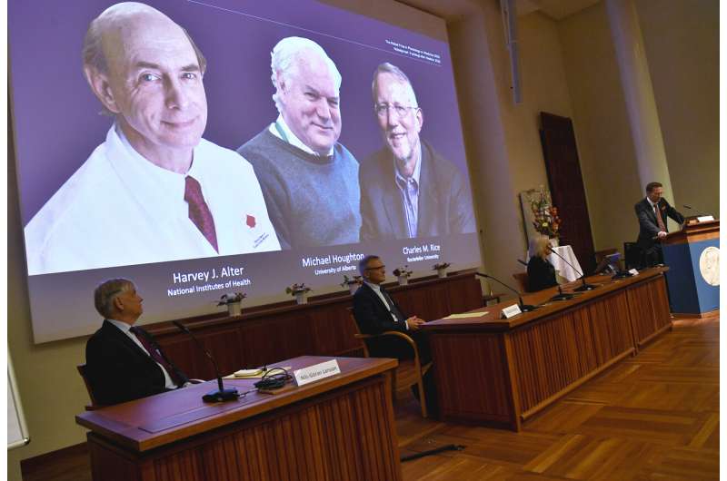 3 win Nobel medicine prize for discovering hepatitis C virus