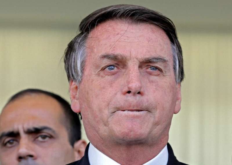 Brazilian President Jair Bolsonaro pictured during a statement on financial aid for vulnerable Brazilians on Tuesday.