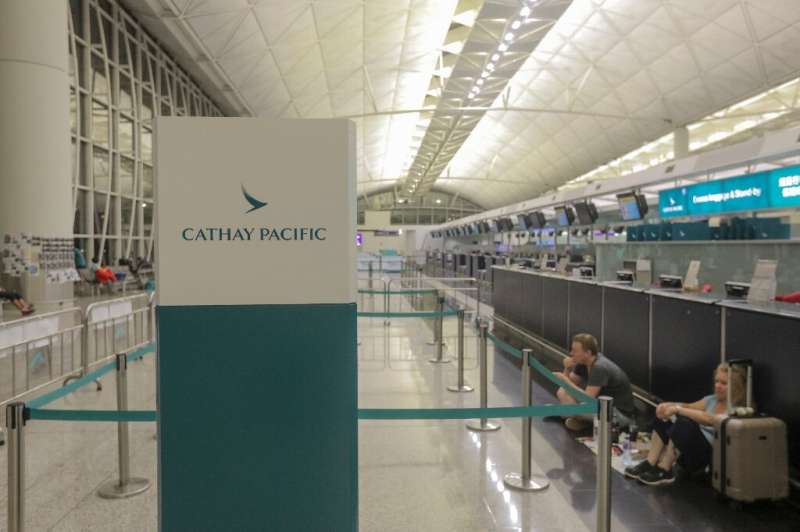 Cathay Pacific has been batterred by the impact of coronavirus on travel, with passenger numbers down 76 percent on-year in the 