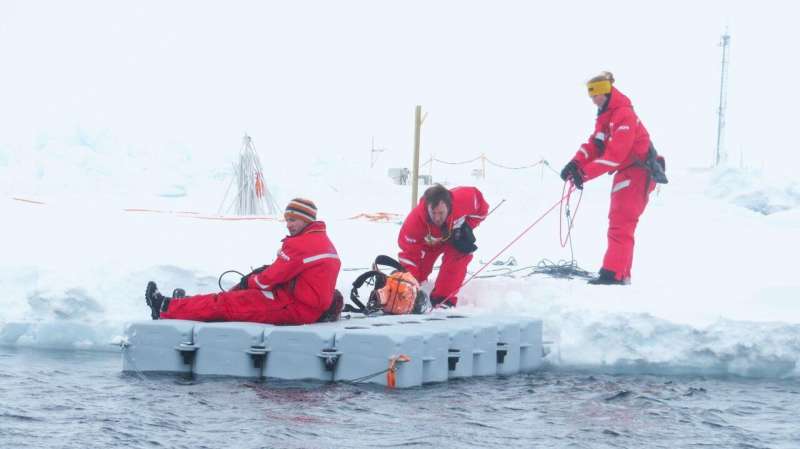 Drifting through the ice on board a polar climate research vessel