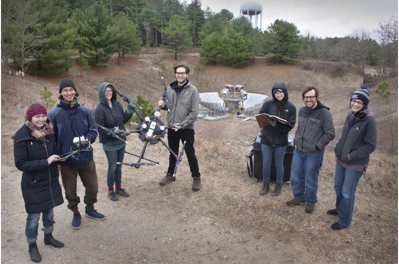 Drones help calibrate radio telescope at Brookhaven Lab