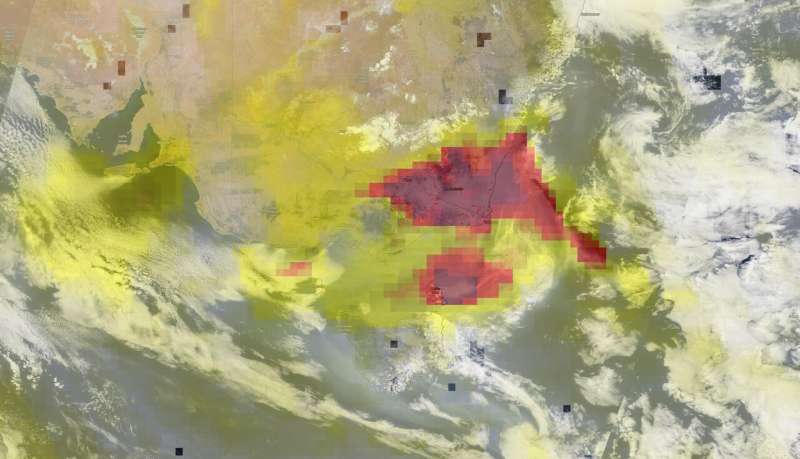 From smoke going round the world to aerosol levels, NASA observes Australia's bushfires