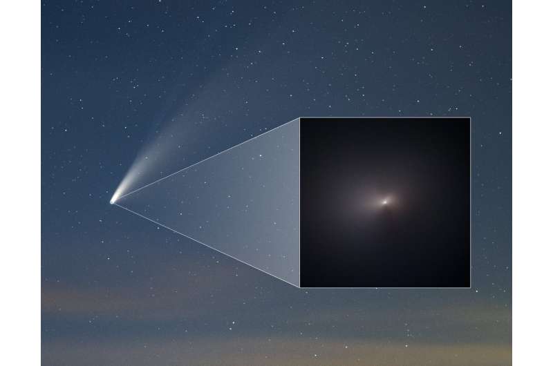 Hubble snaps close-up of celebrity comet NEOWISE