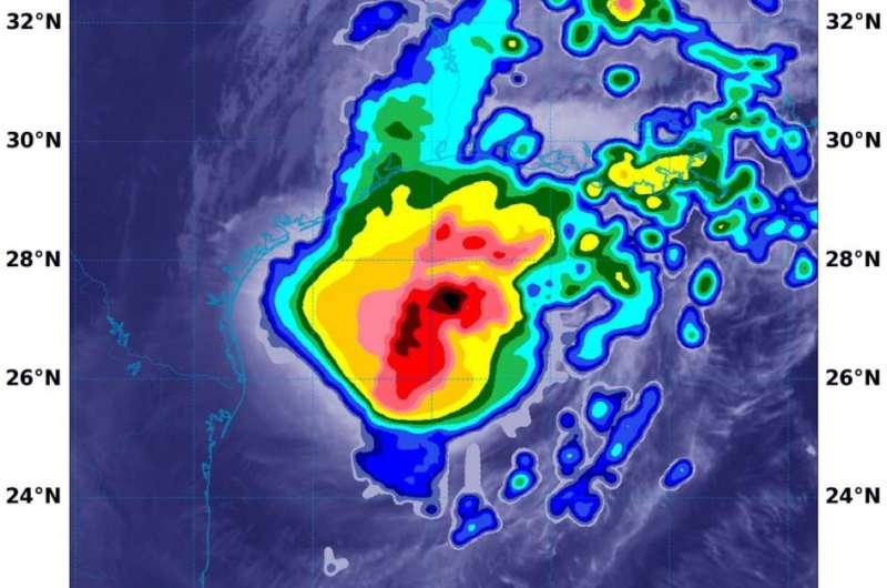 NASA finds hurricane Delta packing heavy rainfall