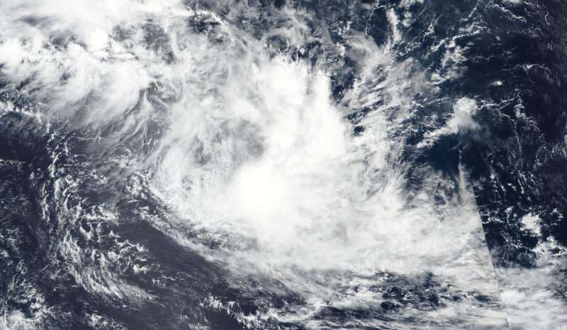 NASA satellite finds wind shear adversely affecting tropical storm Francisco