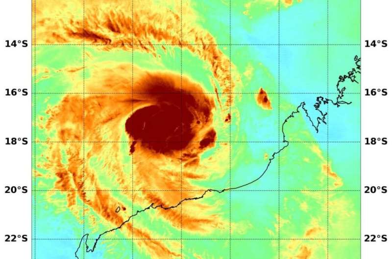 NASA sees Tropical Storm Damien form off Australia's Pilbara Coast