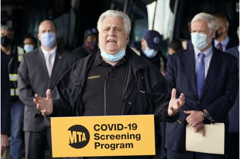 New York to increase testing of public transit workers