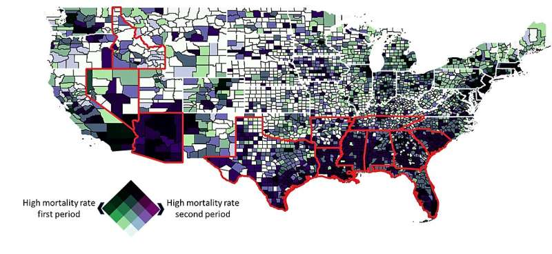 As coronavirus surges again, researchers find mortality rates are highest in rural counties