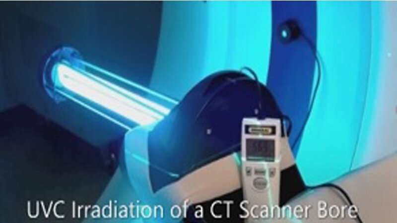 Scientists use ultraviolet light to disinfect CT scanners