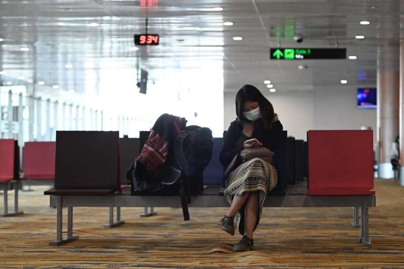 Global airline travel has dropped off, particularly in Asia, due to the virus
