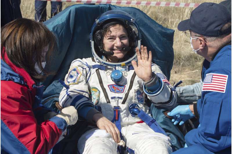ISS crew lands in Kazakhstan after more than 200 days