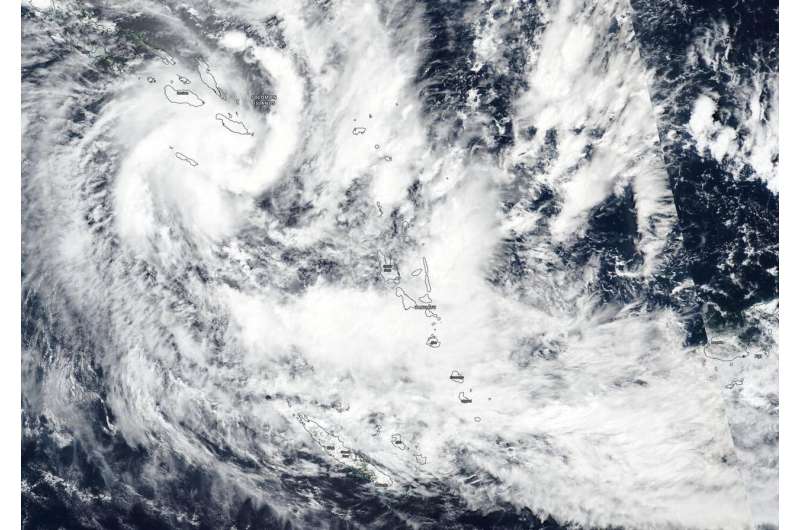 NASA-NOAA satellite catches Tropical Cyclone Harold develop near Solomon Islands