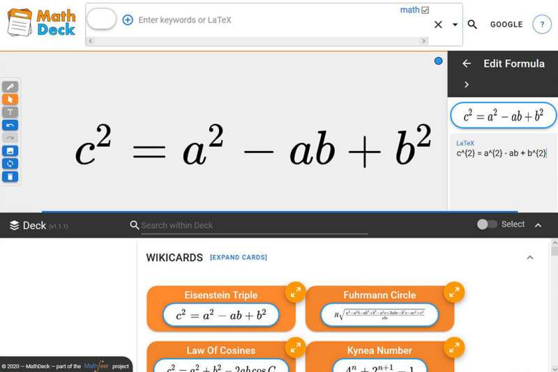 Researchers create easy-to-use math-aware search interface
