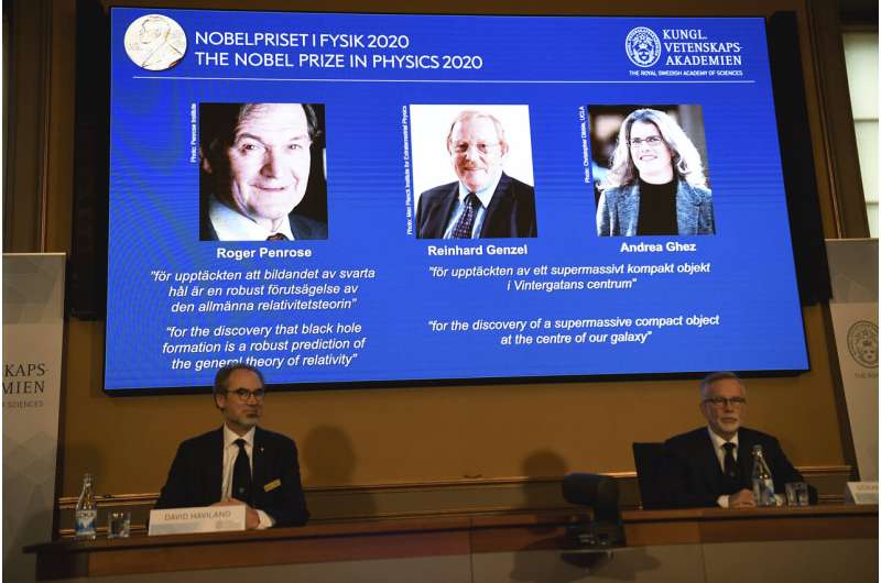 3 scientists win Nobel physics prize for black hole research