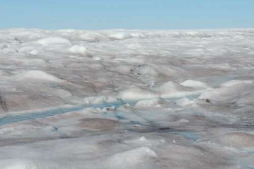 Research shows how glacier algae creates dark zone at the margins of the Greenland Ice Sheet