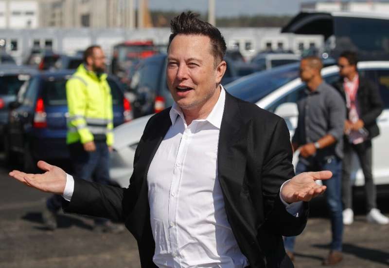 Tesla CEO Elon Musk (pictured September 3, 2020) said he would announce &quot;insane&quot; battery news that will affect long-te