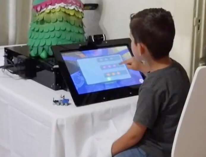 Socially assistive robot helps children with autism learn