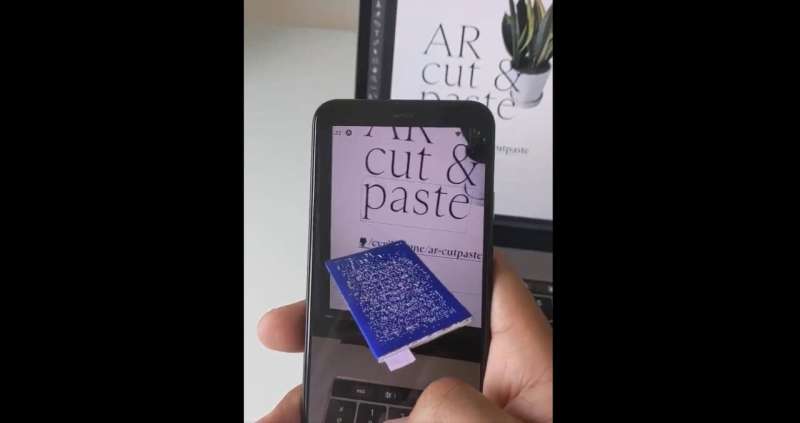 Cut-and-paste enters era of augmented reality