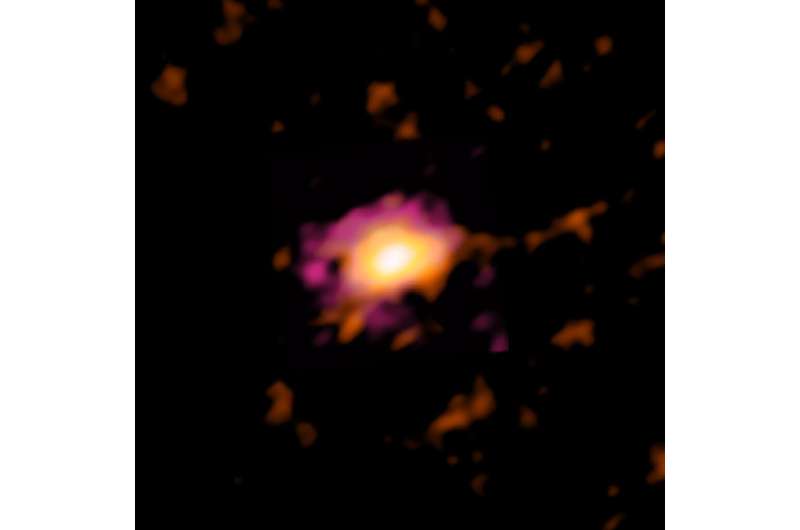 ALMA discovers massive rotating disk in early universe