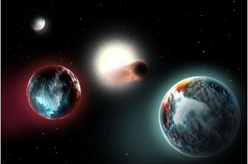 Four newborn exoplanets get cooked by their sun