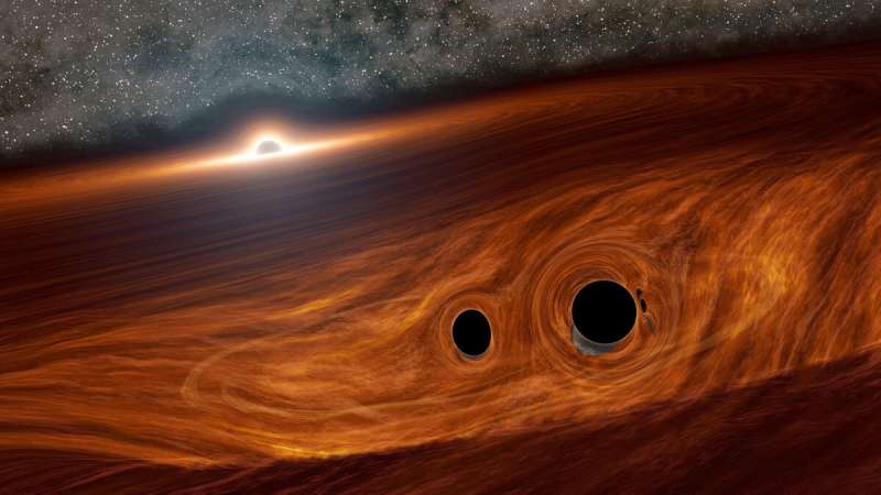 Black hole collision may have exploded with light