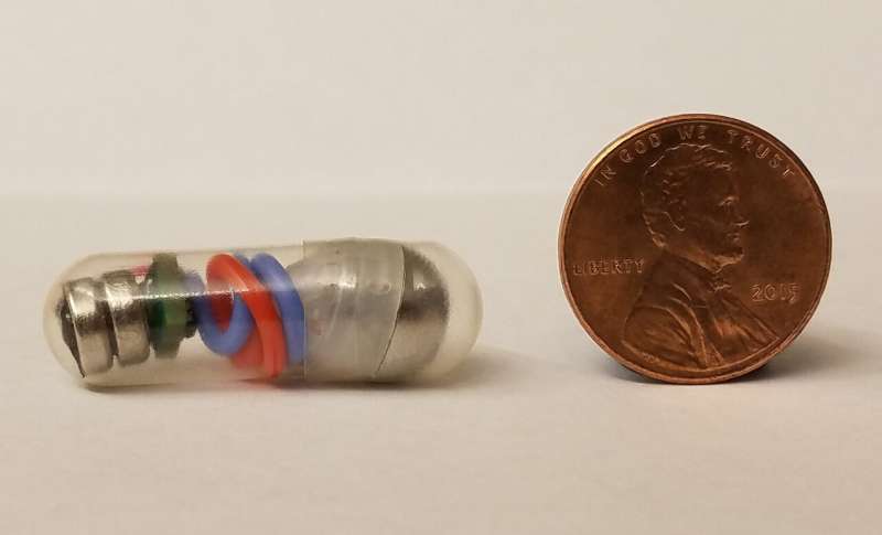 An ingestible device for treating stomach ailments