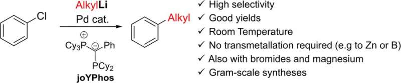 Direct coupling of aryl halides and alkyllithium compounds by palladium catalysis