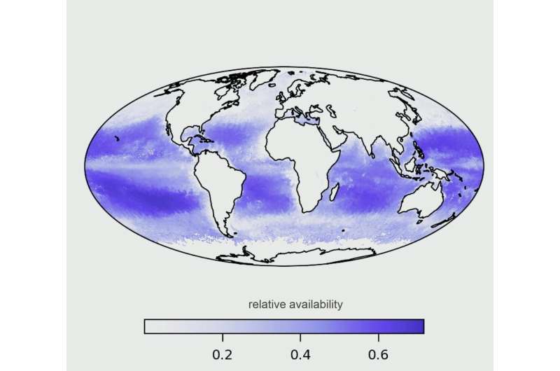 Molecular vibrations of water predict global distributions of photosynthetic organisms in lakes and oceans