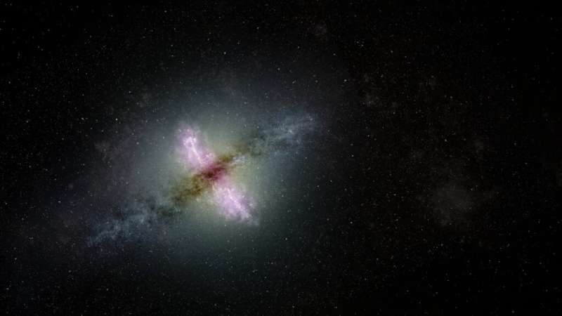 Sky survey reveals newborn jets in distant galaxies