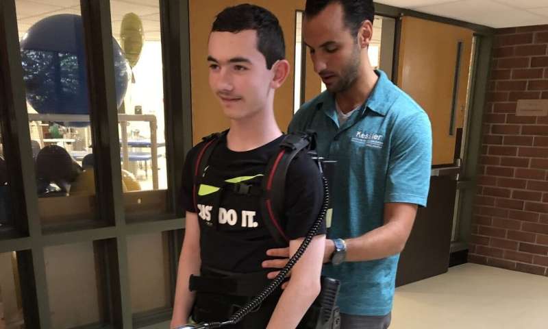 Robotic exoskeleton training improves walking in adolescents with acquired brain injury