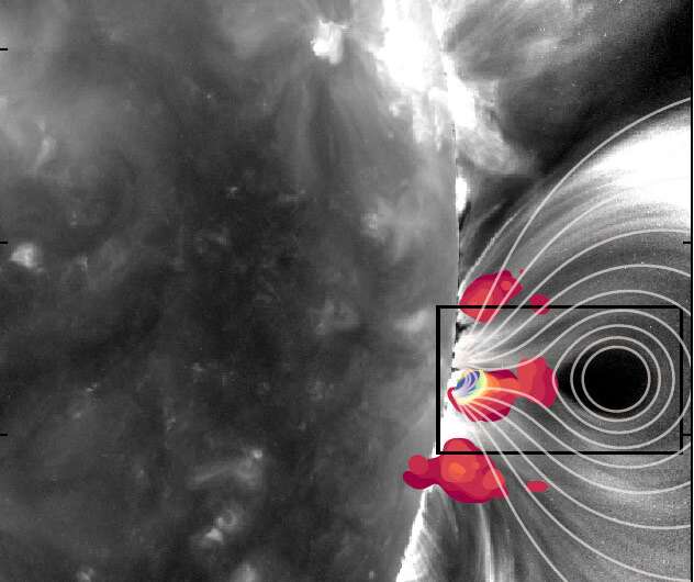 Measuring the structure of a giant solar flare