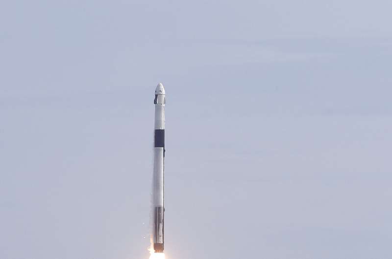 SpaceX launches, destroys rocket in astronaut escape test