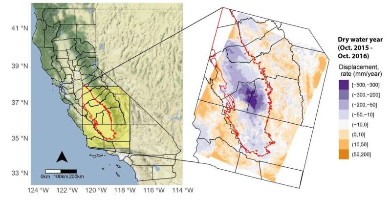Researchers use satellite imaging to map groundwater use in California's central valley