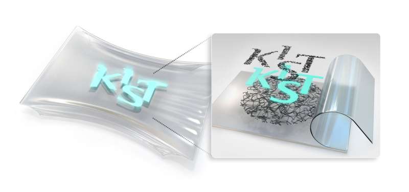 KIST develops large-scale stretchable and transparent electrodes