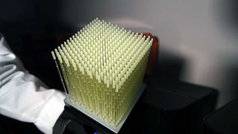Researchers create 3D-printed nasal swab for COVID-19 testing