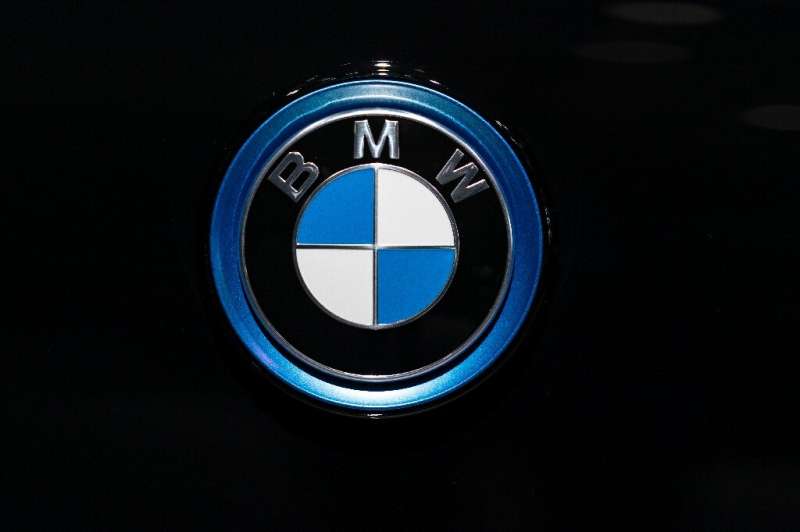 A BMW automobile logo is pictured January 9, 2020 in Brussels; The European Commission has accused BMW, Volkswagen and Daimler o