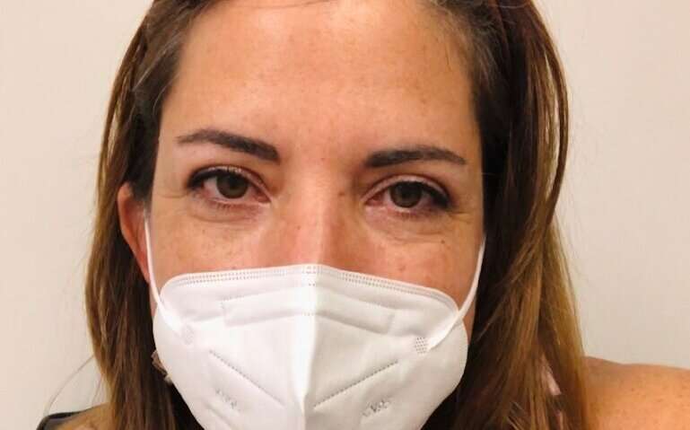 AFP reporter Leila Macor participated in the Moderna coronavirus vaccine trial at the Research Centers of America in Florida