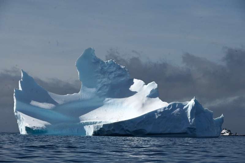 A Half Moon Island iceberg is pictured in Antarctica in November 2019