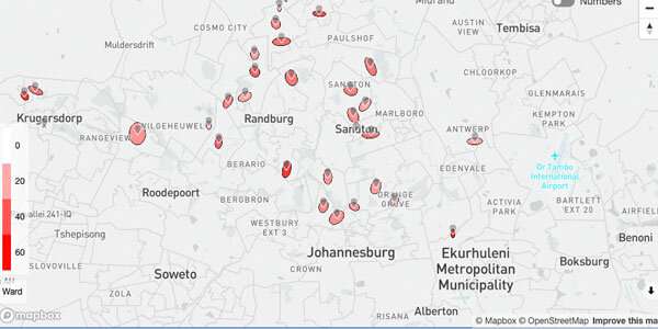 AI helps to identify new COVID-19 hotspots in gauteng