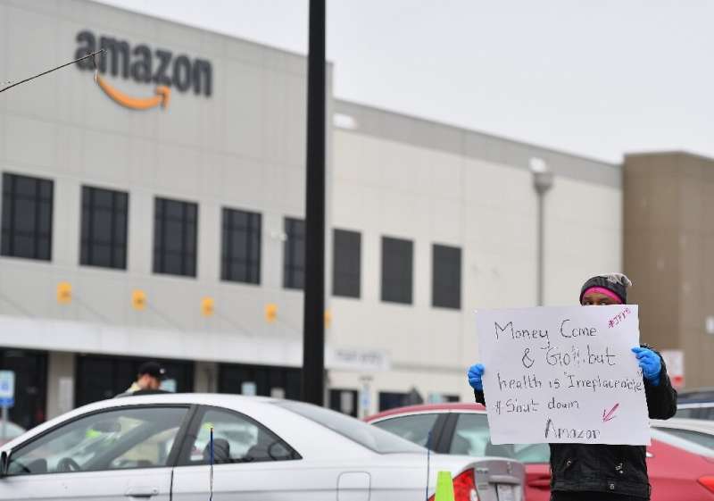 Amazon warehouses have been the site of worker protests as the company's role to meet consumer demands during the pandemic has r