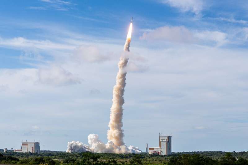 An Ariane 5 carrying an OHB-built satellite into orbit last year