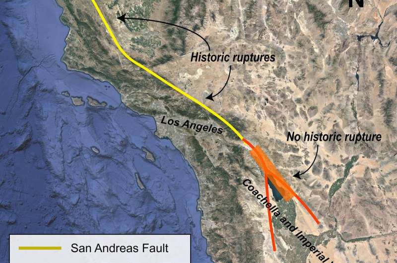 Ancient lake contributed to past San Andreas fault ruptures
