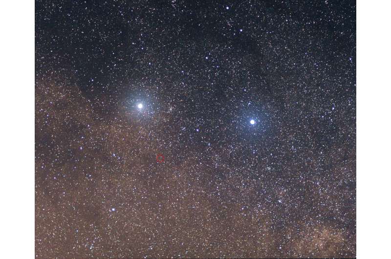 An Earth-like stellar wind for Proxima Centauri c