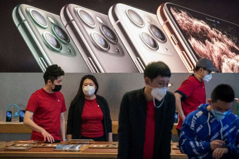 Apple says it sees a slower-than-anticipated return to normal conditions in China—where in both manufactures and sells products—