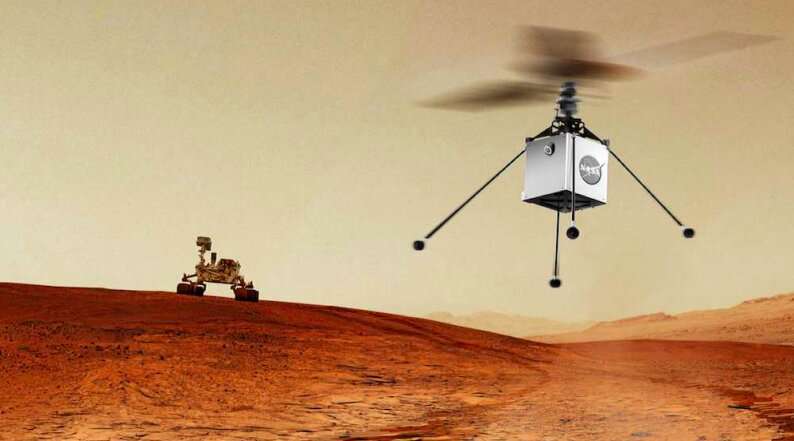 A three-agent robotic system for Mars exploration