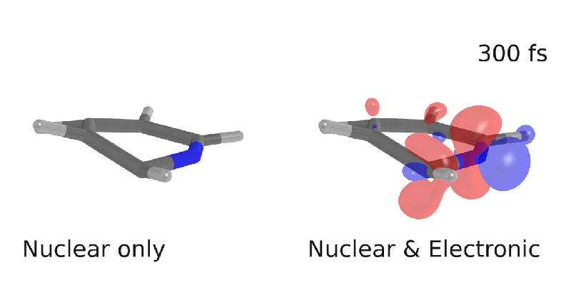 Capturing the coordinated dance between electrons and nuclei in a light-excited molecule